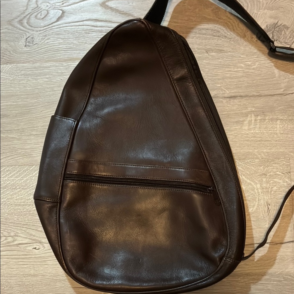 LL Bean Women’s Brown Leather Sling Bag